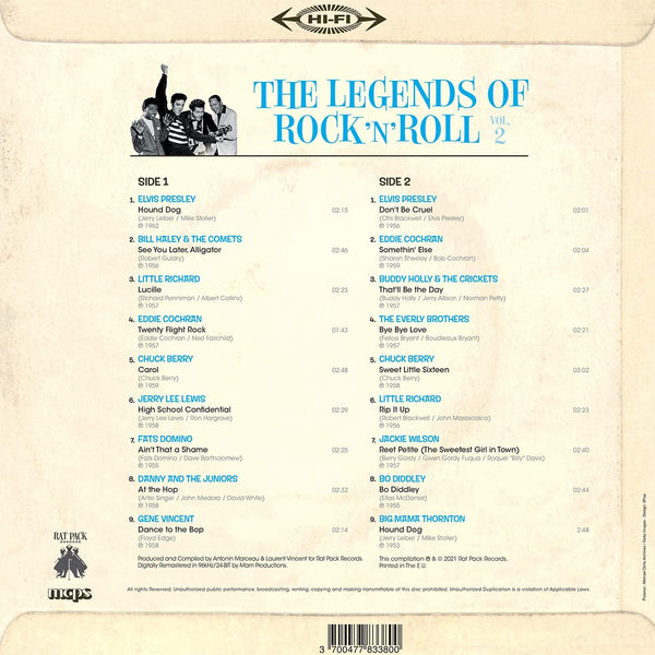 Various - The Legends Of Rock 'N' Roll Vol. 2 (Limited edition, glow in the dark vinyl) (LP)